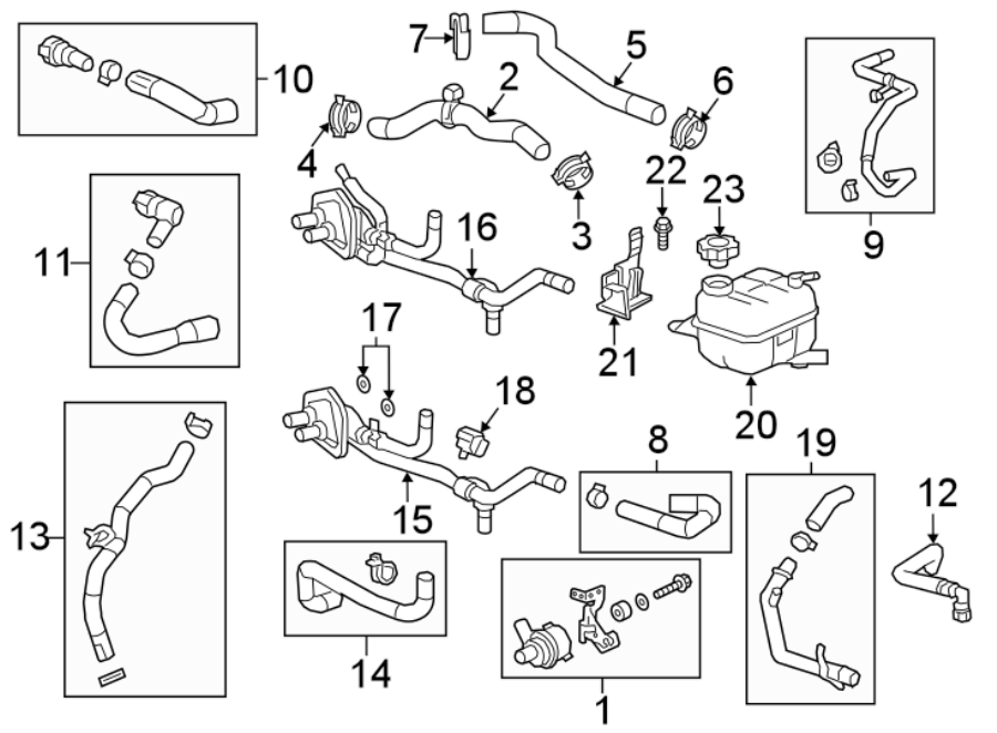 Diagram HOSES & PIPES. for your 2009 Chevrolet Equinox   