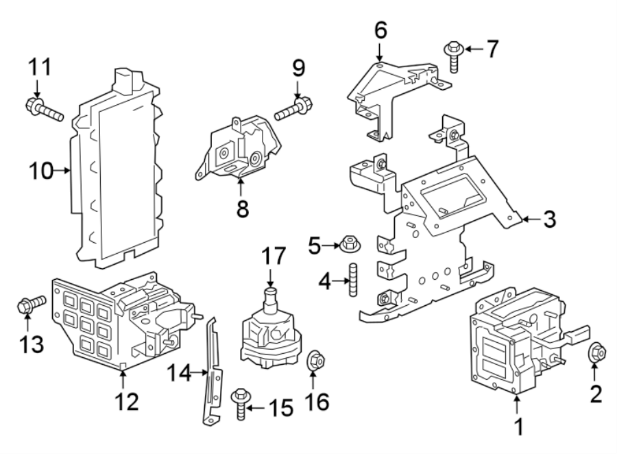 Diagram INVERTER COOLING COMPONENTS. for your 2023 Chevrolet Equinox  Premier Sport Utility 