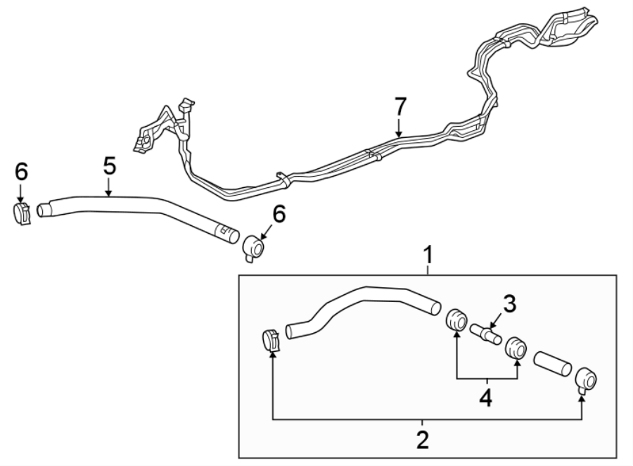 Diagram HOSES & PIPES. for your 2021 Chevrolet Camaro ZL1 Coupe 6.2L V8 M/T 