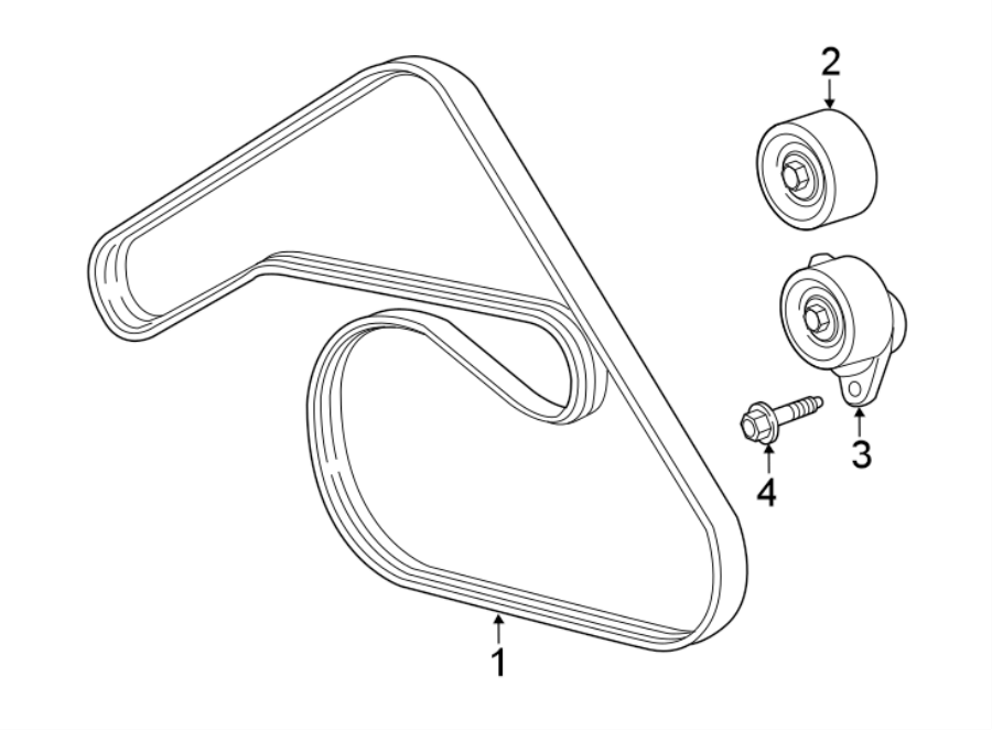 Diagram BELTS & PULLEYS. for your 2015 Buick Regal   