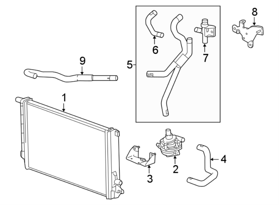 Diagram INTERCOOLER. for your Cadillac CT6  