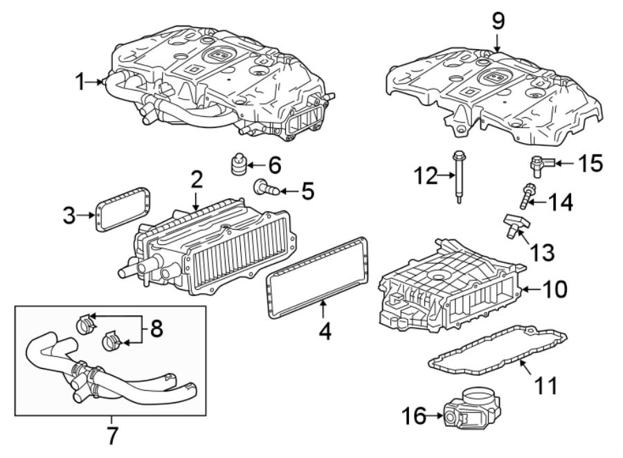 Diagram INTERCOOLER. for your Buick Regal TourX  