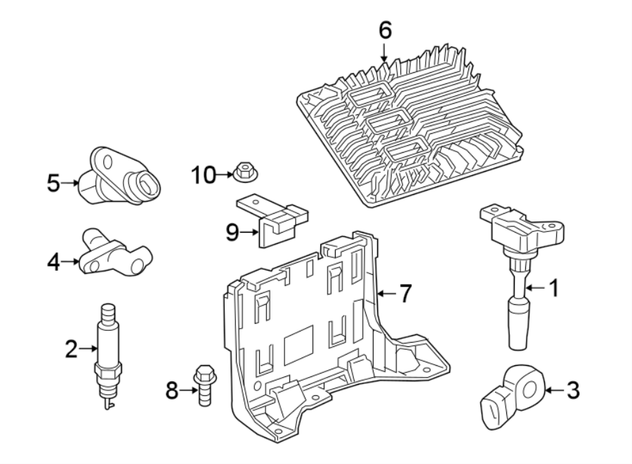 Diagram IGNITION SYSTEM. for your 2020 Chevrolet Camaro 2.0L Ecotec M/T LT Convertible 