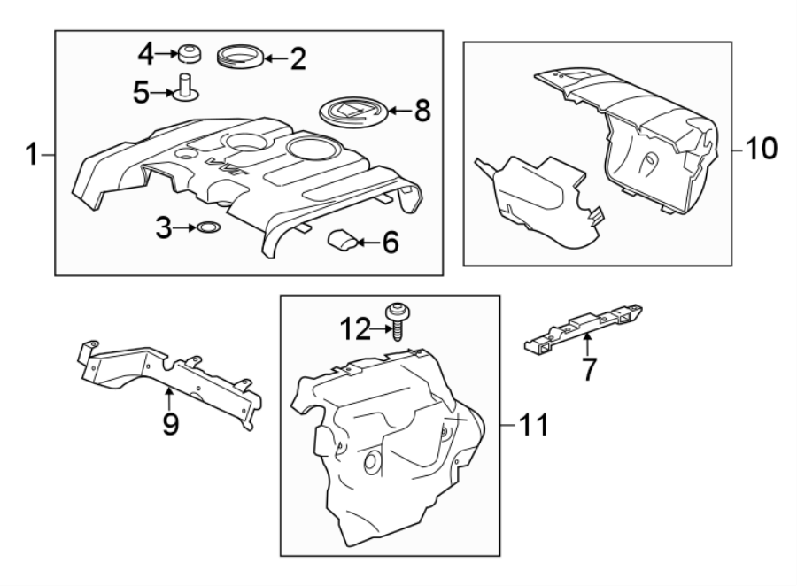 Diagram ENGINE APPEARANCE COVER. for your 2017 Chevrolet Camaro  SS Convertible 