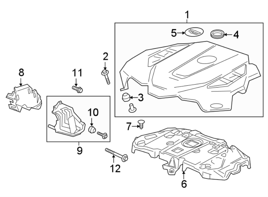 Diagram ENGINE APPEARANCE COVER. for your 1995 Chevrolet Camaro   