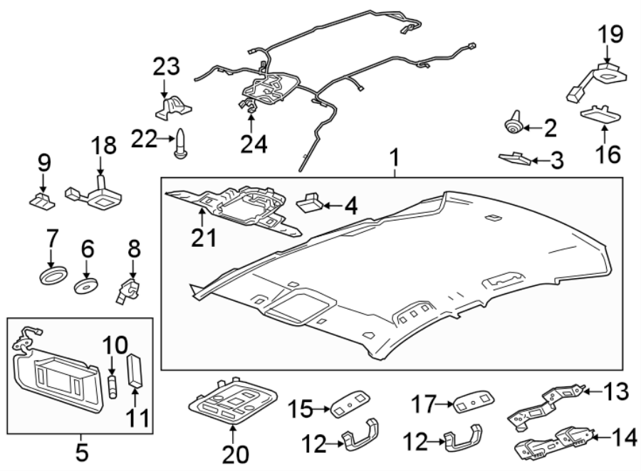 Diagram INTERIOR TRIM. for your 1997 Buick Century   