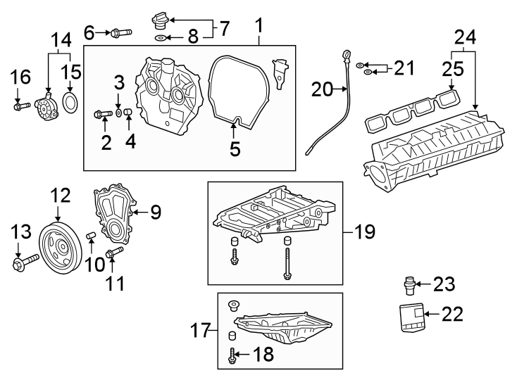 Diagram ENGINE PARTS. for your Buick