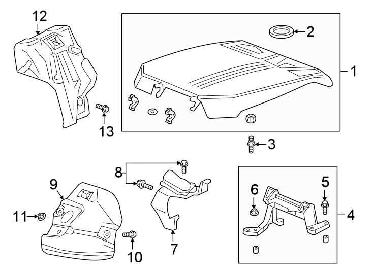 Diagram ENGINE APPEARANCE COVER. for your 1997 Chevrolet Camaro   