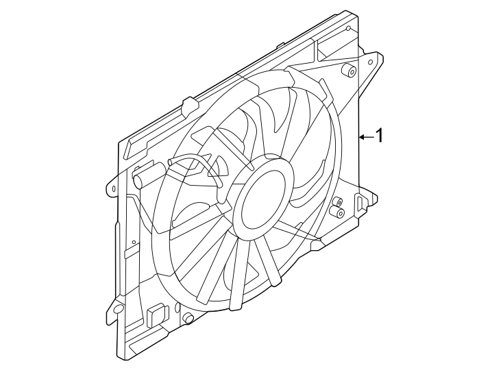 Diagram Cooling fan. for your Ford Bronco Sport  