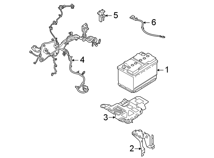 Diagram Battery. for your 2018 Lincoln MKZ   