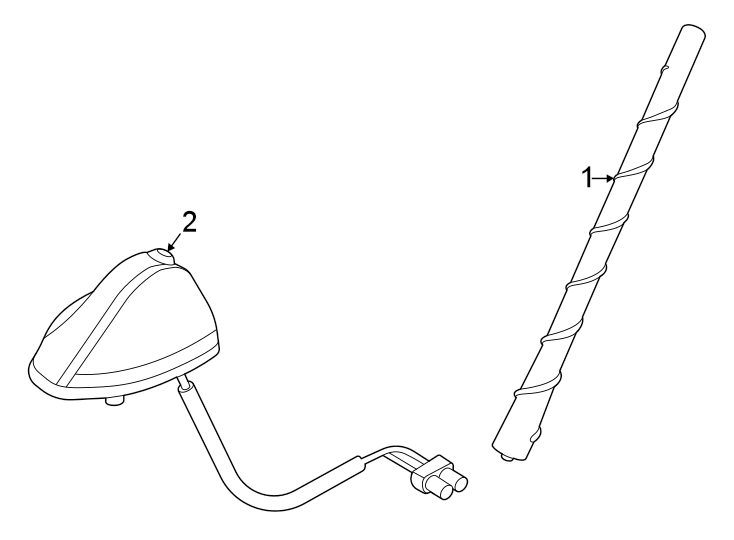 Diagram Antenna. for your Ford Bronco Sport  