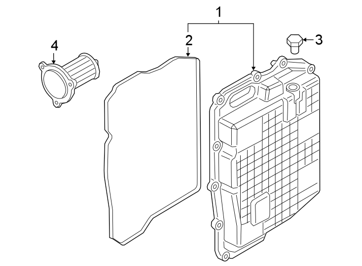 Diagram Engine / transaxle. Transaxle parts. for your Ford Bronco Sport  