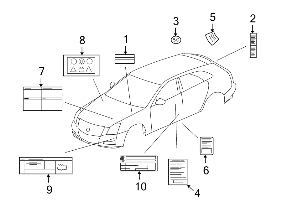 Diagram INFORMATION LABELS. for your 2022 Chevrolet Silverado 1500 Custom Trail Boss Crew Cab Pickup Fleetside  