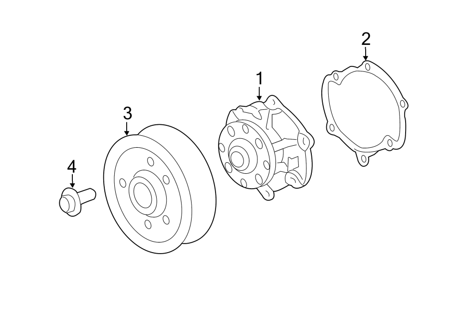 Diagram WATER PUMP. for your 2015 Chevrolet Equinox LS Sport Utility  