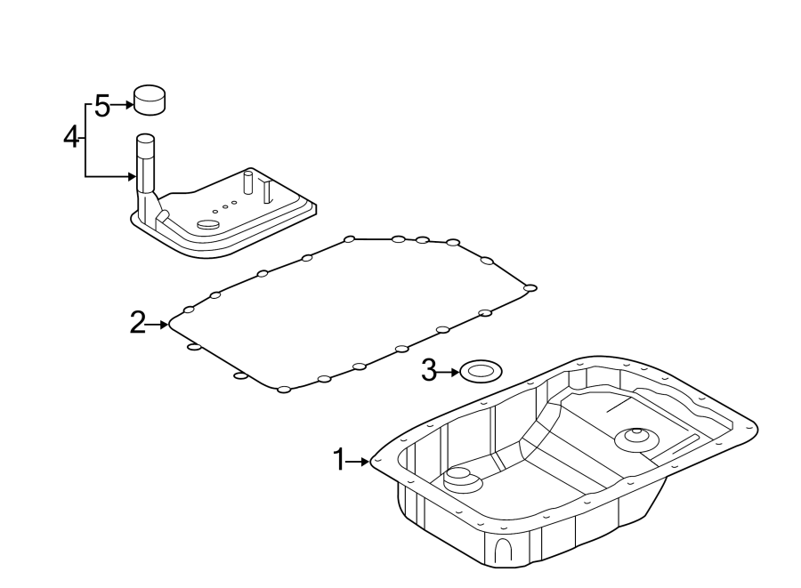 Diagram TRANSMISSION COMPONENTS. for your 2013 Chevrolet Tahoe  LTZ Sport Utility  