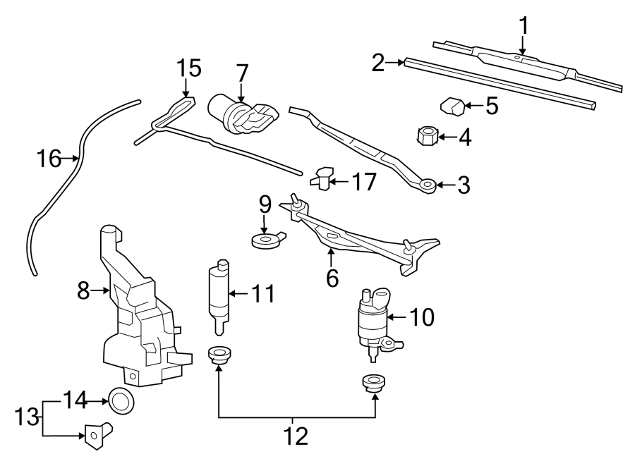 WIPER & WASHER COMPONENTS.