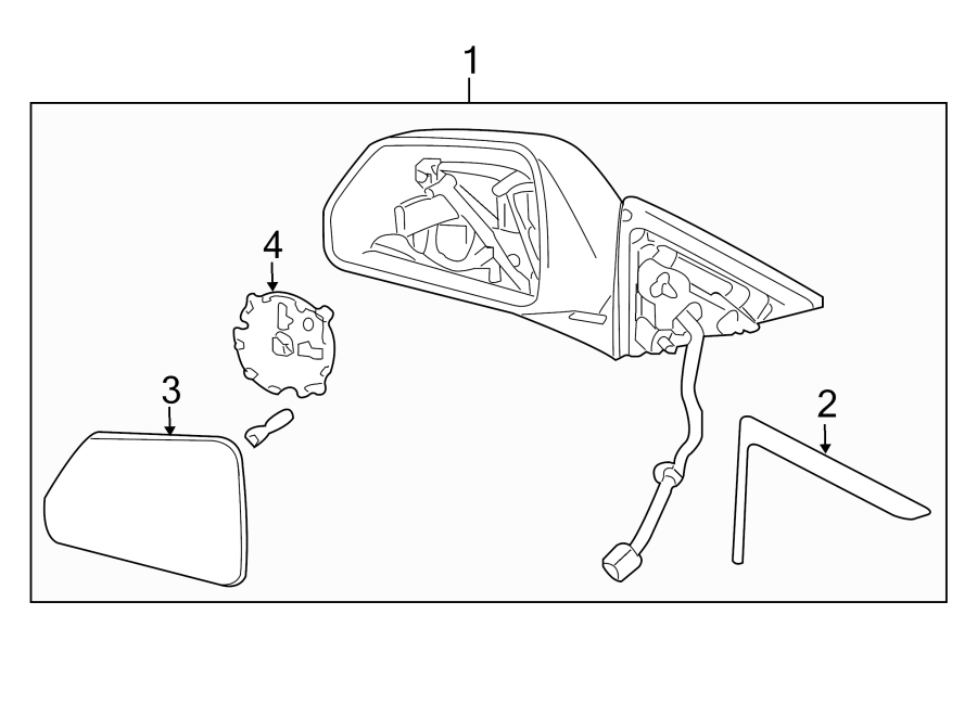 2003 Buick Park Avenue Door Mirror Glass - 25828097 | GM Parts Bin