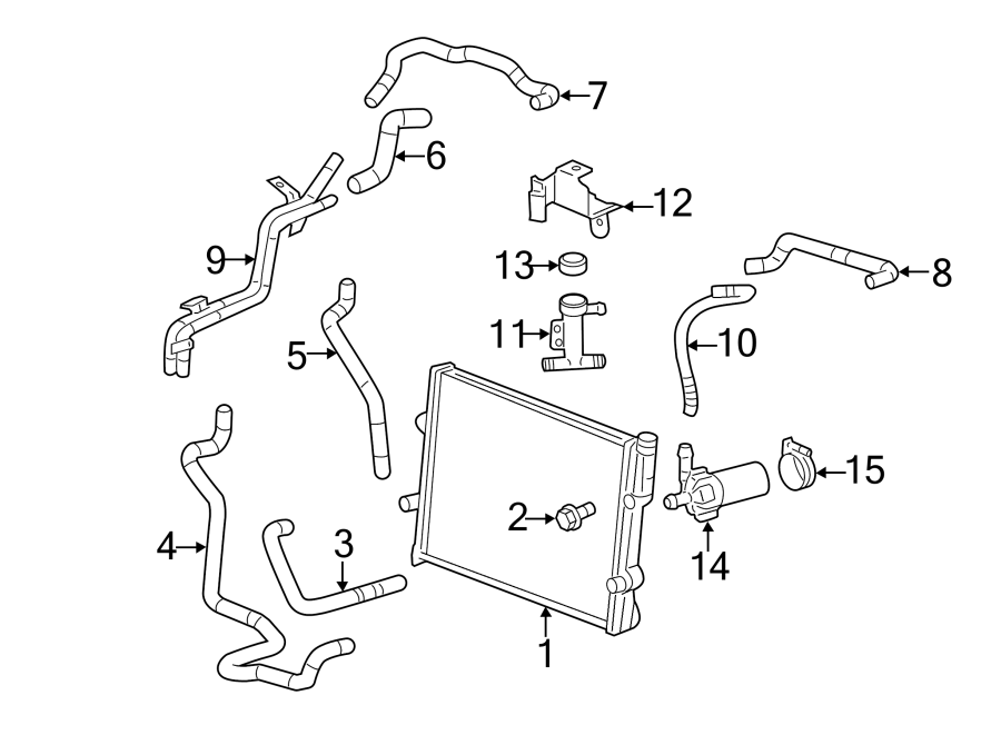 Diagram INTERCOOLER. for your 2000 Buick Century   