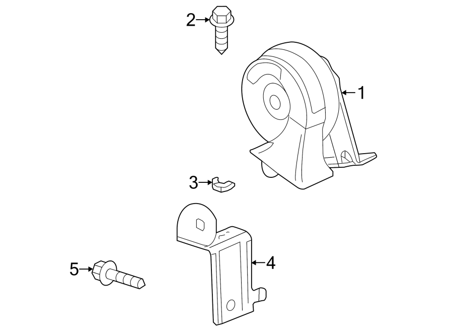 Diagram HORN. for your 2012 GMC Sierra 2500 HD 6.0L Vortec V8 A/T 4WD SLE Standard Cab Pickup 