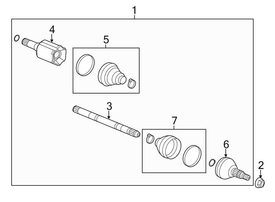 Diagram Front suspension. Drive axles. for your 2012 GMC Sierra 2500 HD 6.6L Duramax V8 DIESEL A/T RWD SLE Crew Cab Pickup Fleetside 