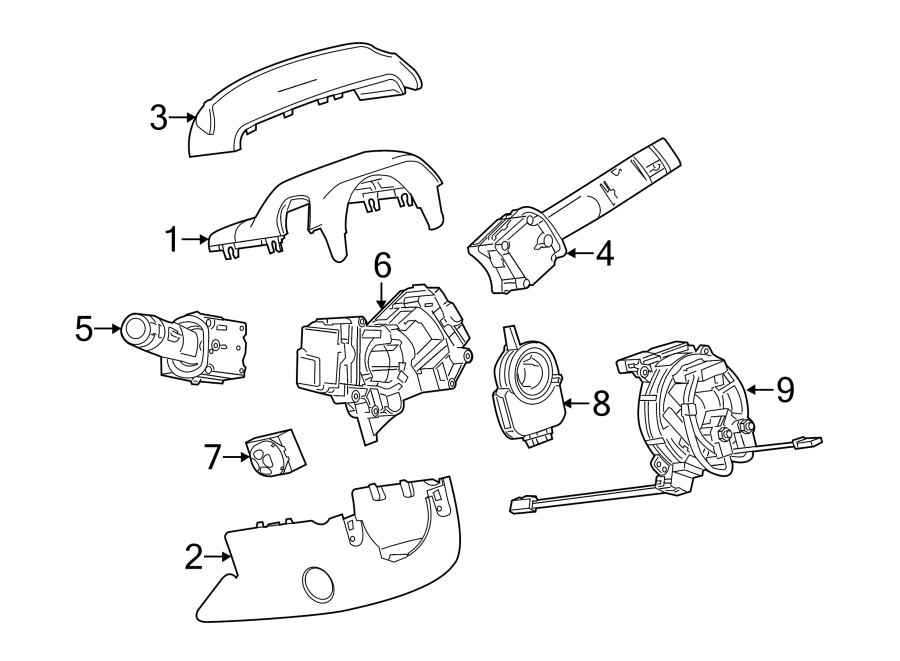 8STEERING COLUMN. SHROUD. SWITCHES & LEVERS.https://images.simplepart.com/images/parts/motor/fullsize/BX13275.png