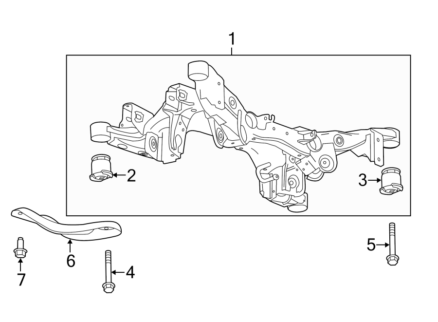 Diagram REAR SUSPENSION. SUSPENSION MOUNTING. for your 2019 Chevrolet Equinox 2.0L Ecotec A/T 4WD Premier Sport Utility 