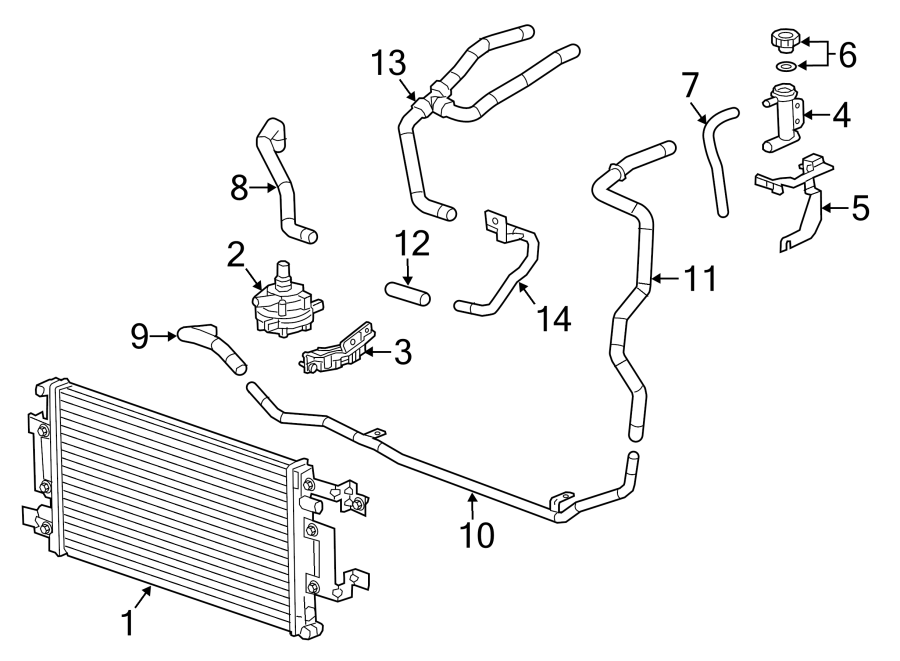 Diagram INTERCOOLER. for your 2000 Buick Century   