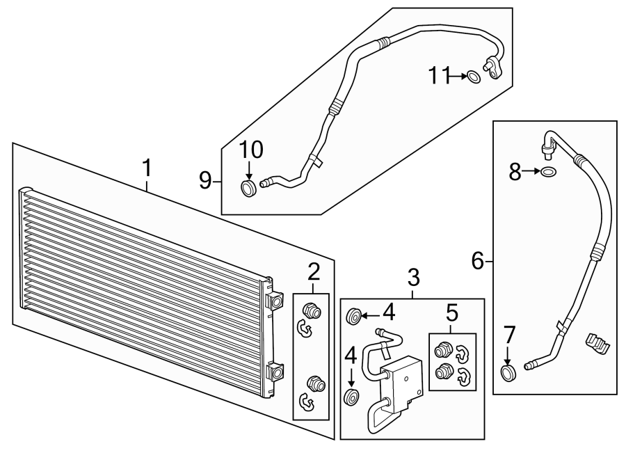 Diagram TRANS OIL COOLER. for your 2011 Chevrolet Equinox   