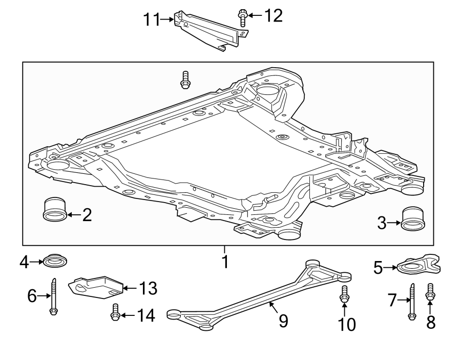 Front suspension. Suspension mounting.