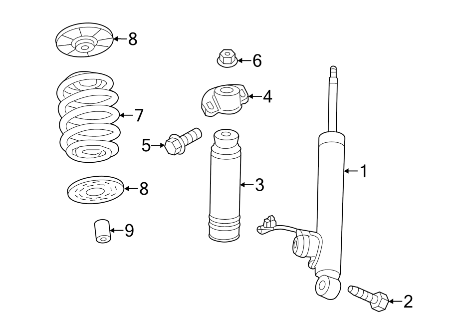 Diagram REAR SUSPENSION. SHOCKS & COMPONENTS. for your 2013 GMC Sierra 2500 HD 6.0L Vortec V8 CNG A/T RWD WT Crew Cab Pickup Fleetside 