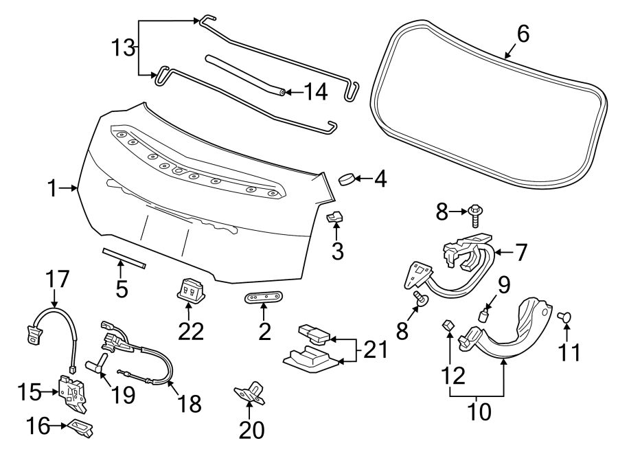 19TRUNK LID. LID & COMPONENTS.https://images.simplepart.com/images/parts/motor/fullsize/BZ14590.png