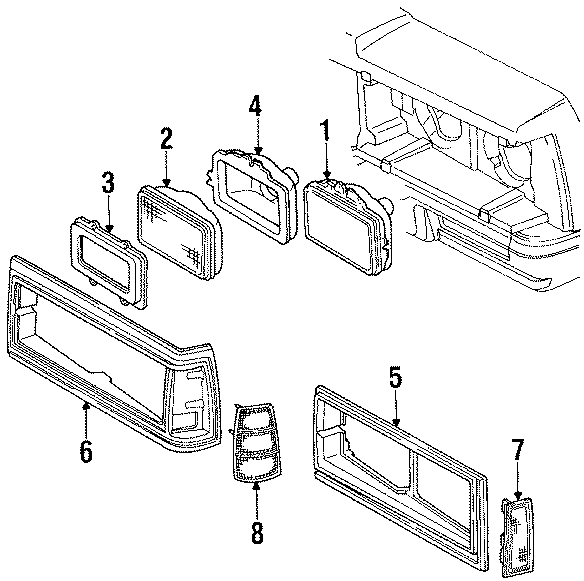 1FRONT LAMPS. HEADLAMP COMPONENTS.https://images.simplepart.com/images/parts/motor/fullsize/CA0040.png