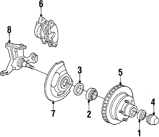 Diagram FRONT SUSPENSION. for your 2021 GMC Sierra 2500 HD 6.6L Duramax V8 DIESEL A/T RWD SLT Crew Cab Pickup 