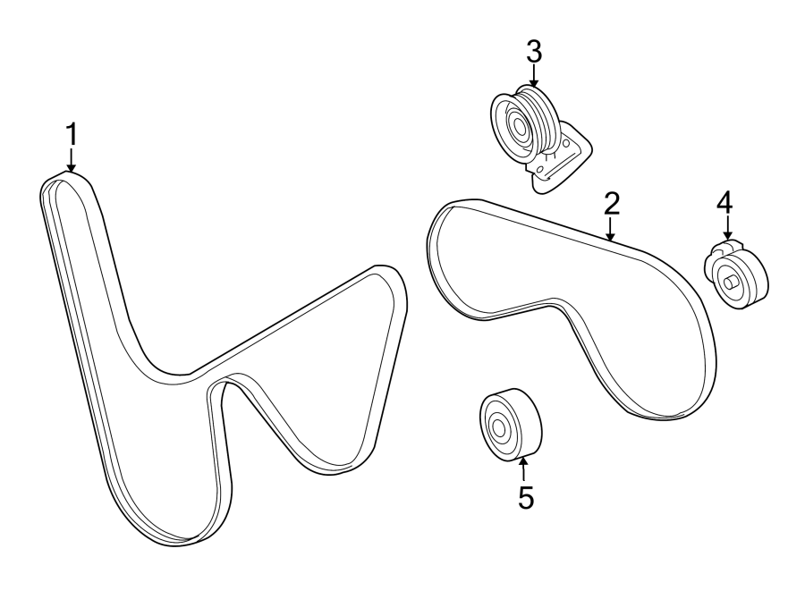 Diagram BELTS & PULLEYS. for your 2015 Buick Regal   