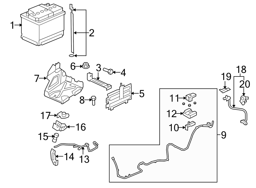 Diagram 2011-2013. Main battery. for your Buick Regal TourX  