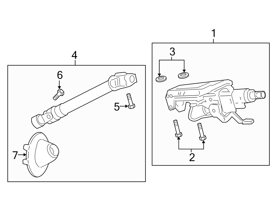 STEERING COLUMN ASSEMBLY.