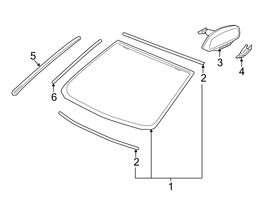 4WINDSHIELD. GLASS. REVEAL MOLDINGS.https://images.simplepart.com/images/parts/motor/fullsize/CA11375.png