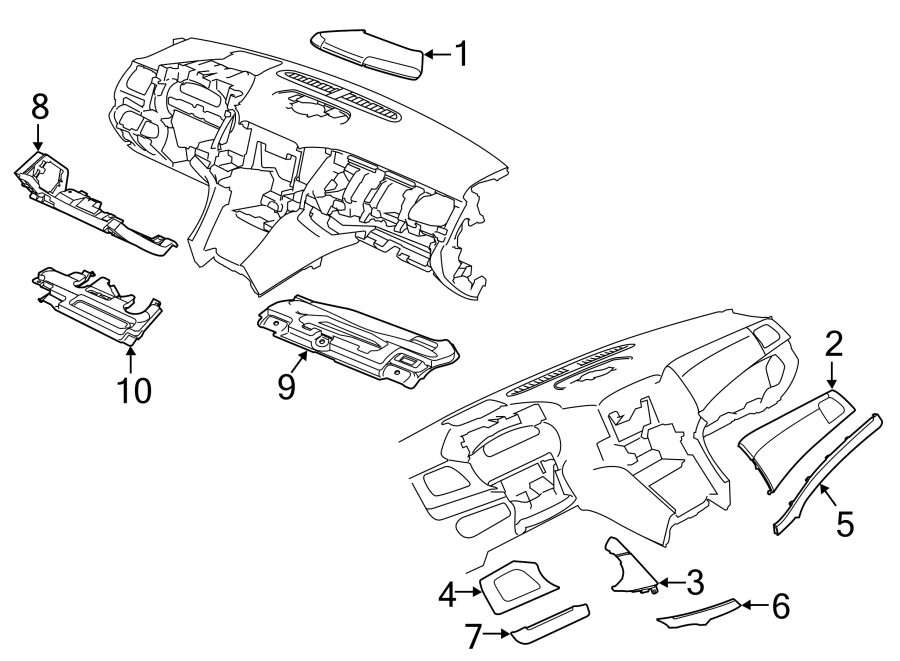 10INSTRUMENT PANEL COMPONENTS.https://images.simplepart.com/images/parts/motor/fullsize/CA11435.png