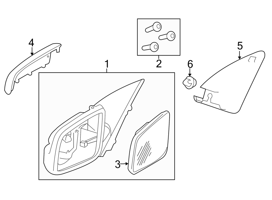 Diagram FRONT DOOR. OUTSIDE MIRRORS. for your Chevrolet Caprice  