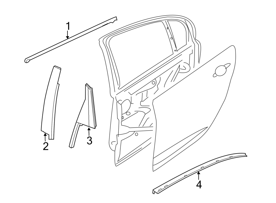 2REAR DOOR. EXTERIOR TRIM.https://images.simplepart.com/images/parts/motor/fullsize/CA11605.png