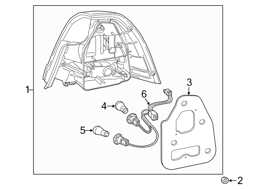 Diagram REAR LAMPS. TAIL LAMPS. for your 2003 GMC Sierra 2500 HD 6.0L Vortec V8 M/T 4WD SLE Standard Cab Pickup 