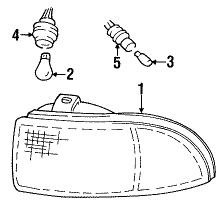 Diagram FRONT LAMPS. CORNER & SIDE MARKER LAMPS. for your 2007 GMC Sierra 1500 Classic   