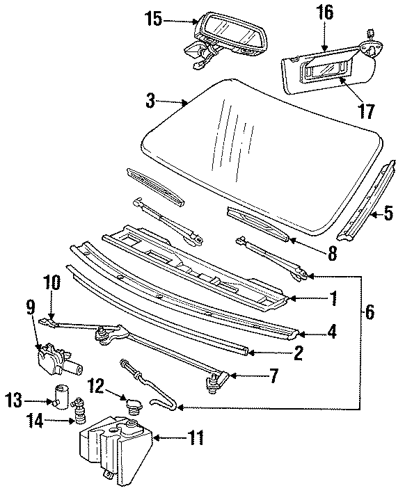 9WINDSHIELD. GLASS. WIPER & WASHER COMPONENTS.https://images.simplepart.com/images/parts/motor/fullsize/CA91225.png