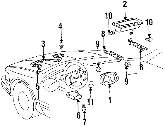 RESTRAINT SYSTEMS. AIR BAG COMPONENTS.