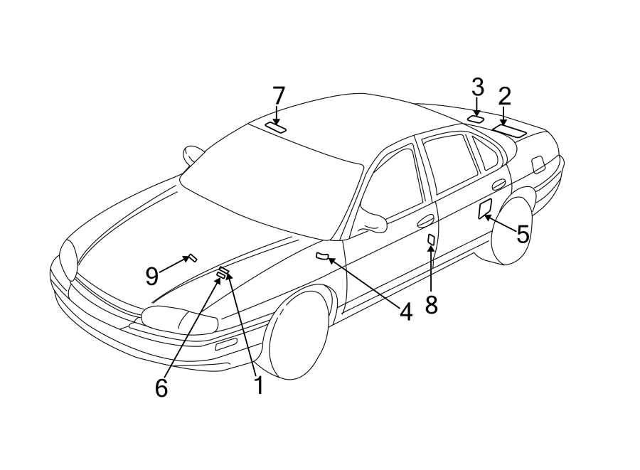 Diagram INFORMATION LABELS. for your 2006 Chevrolet Silverado   