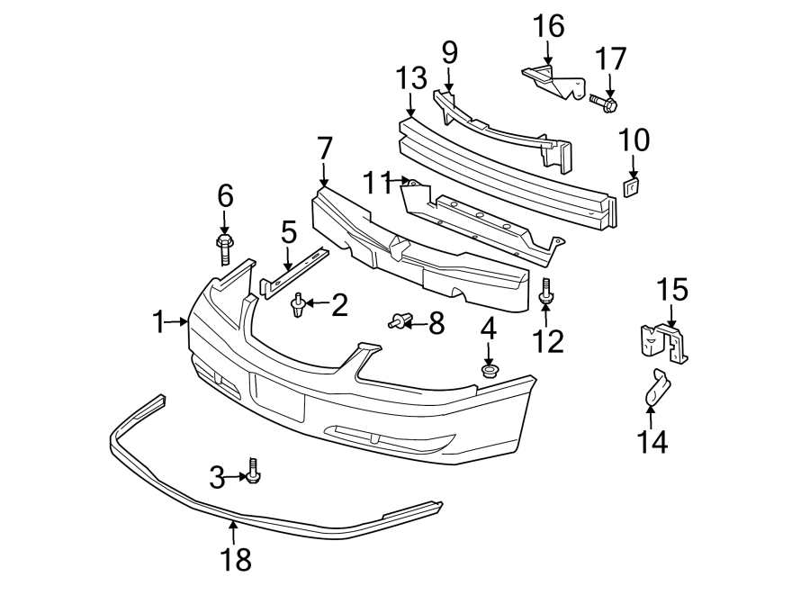 6FRONT BUMPER. BUMPER & COMPONENTS.https://images.simplepart.com/images/parts/motor/fullsize/CB00010.png