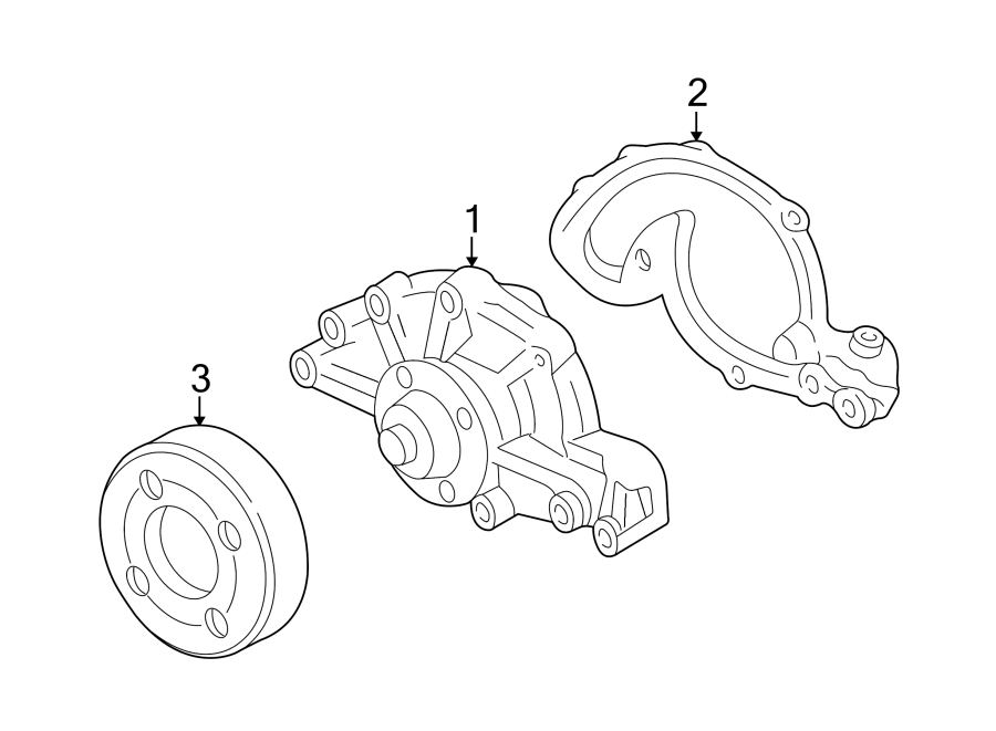 Diagram WATER PUMP. for your 2018 Buick Regal Sportback   