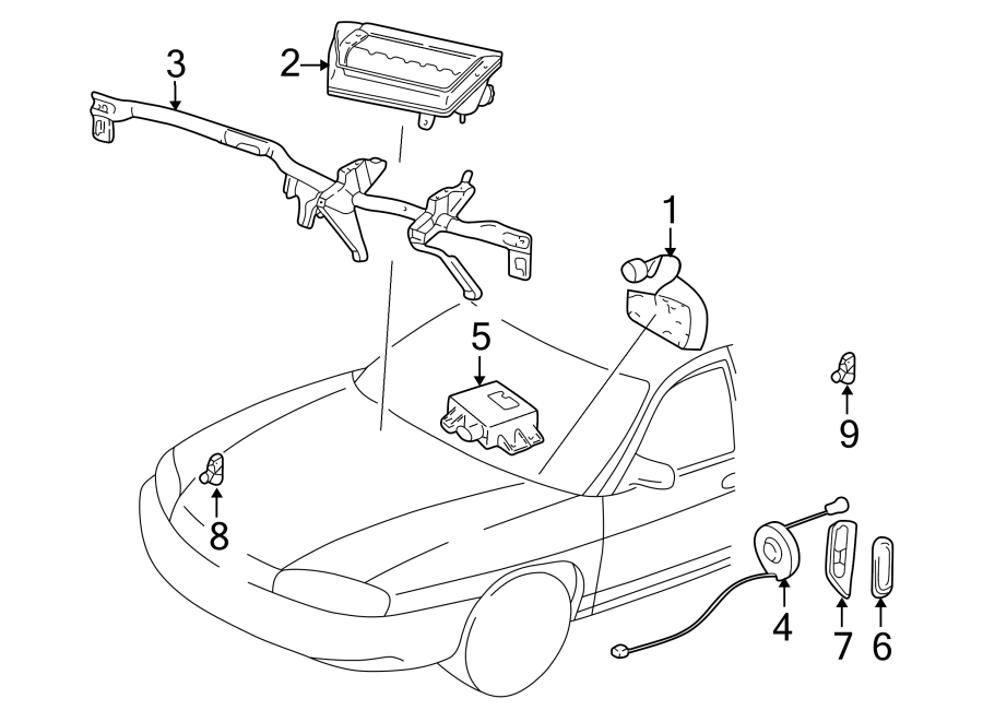 RESTRAINT SYSTEMS. AIR BAG COMPONENTS.