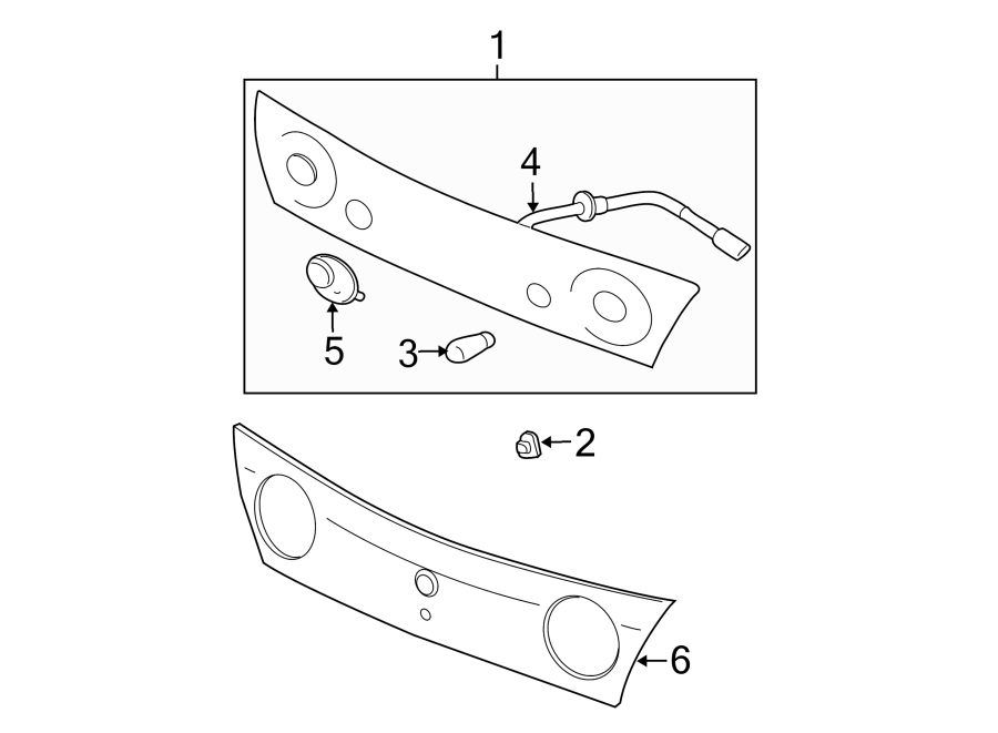 Diagram REAR LAMPS. BACKUP LAMPS. for your 2005 Chevrolet Silverado 3500 LS Crew Cab Pickup  