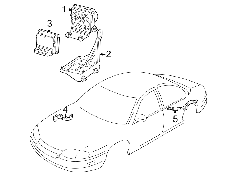 Diagram Abs components. for your 2022 Chevrolet Bolt EV   